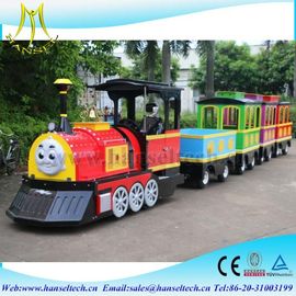 Hansel cheap Tourist Amusement Trackless Kids Mini Train amusement trains for sale factory المزود