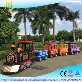 Hansel cheap Tourist Amusement Trackless Kids Mini Train amusement trains for sale factory المزود