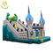 Hansel stock amusement park equipment kids soft play area inflatable bouncer castle factory المزود