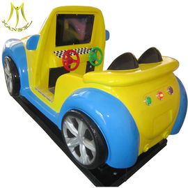 Hansel cheap indoor toy mini coin ride bus china mini kids ride kiddie ride fiberglass toys المزود