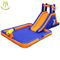 Hansel cheap amusement bouncy castle inflatable slide with pool for kids game center المزود