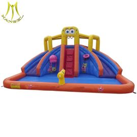 Hansel cheap outdoor inflatable water slide for adult in amusement water park المزود