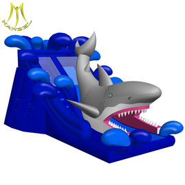 Hansel low price amusement park giant inflatable pool slide for adult manufactruer in Guangzhou المزود