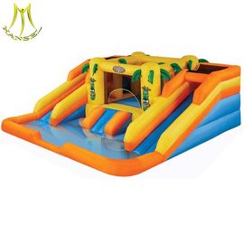 Hansel low price amusement park giant inflatable pool slide for adult manufactruer in Guangzhou المزود