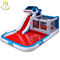 Hansel cheap indoor bounce round inflatable water slide for outdoor playground wholesale المزود
