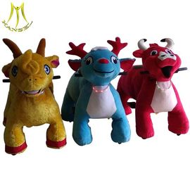 Hansel amusement plush horse on wheels kids ride on animal toy for sale المزود