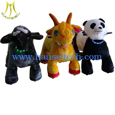 Hansel mall plush electric stuffed animal ride motorized animals in Guangzhou المزود