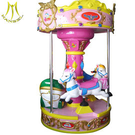 Hansel  amusement park ride  coin operated rocking machine kids merry go round for sale المزود