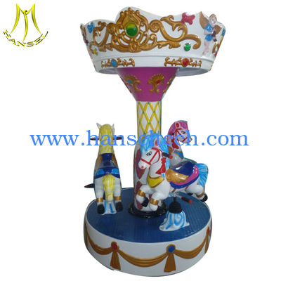 Hansel  carousel toy Guangzhou coin operated kiddie rides carousel for sale المزود