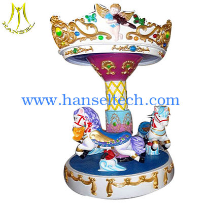 Hansel  carousel toy Guangzhou coin operated kiddie rides carousel for sale المزود