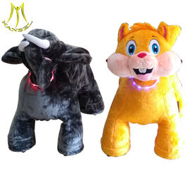 Hansel low price zippy plush electric ride on animals for shopping mall المزود