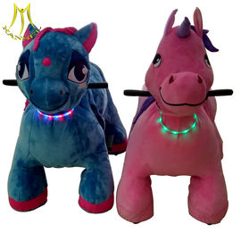Hansel entertainment equipment plush unicorn electric scooter with battery for sale المزود