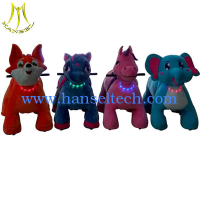 Hansel amusement park battery powered stuffed animal fun ride for kids المزود