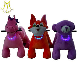 Hansel popular kids plush ride on animal electronic kids walking animals المزود