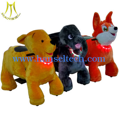 Hansel amusement plush battery powered happy rides on animal for sale المزود