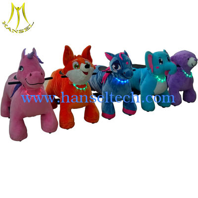 Hansel kids happy rides on animal motorized plush riding animals المزود