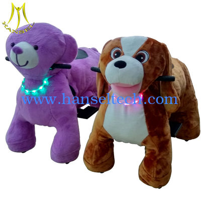 Hansel kids happy rides on animal motorized plush riding animals المزود