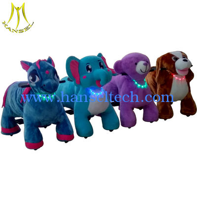 Hansel high quality coin operated children ride on animals for amusement park المزود