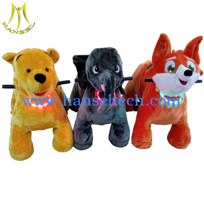 Hansel animal scooter riding  for kids coin operated walking ride on lion المزود