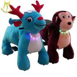 Hansel theme park equipment plush battery operated electric animal scooters المزود