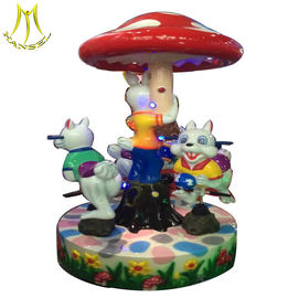 Hansel   Merry go round amusement park Rides equipment  3seat happy carousel rabbit for sale المزود