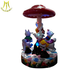 Hansel   Merry go round amusement park Rides equipment  3seat happy carousel rabbit for sale المزود