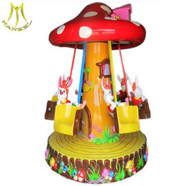 Hansel   Merry go round amusement park Rides equipment  3seat happy carousel rabbit for sale المزود
