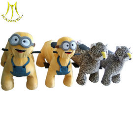 Hansel amusement electric kids ride on 24A plush motorized animal for mall المزود