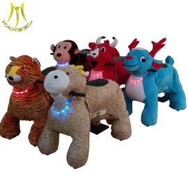 Hansel plush electronic Walking plush animal amusement ride for sale المزود