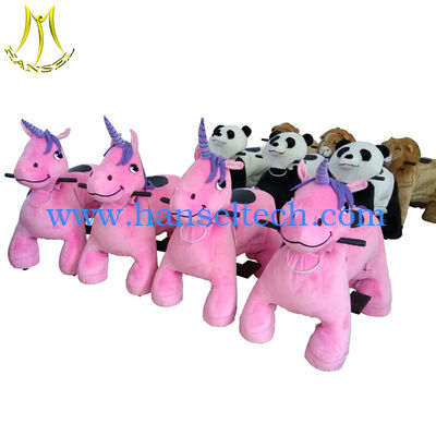 Hansel Ride On Stuffed Animals animal scooter riding plush animal ride for sale المزود