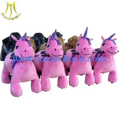 Hansel Ride On Stuffed Animals animal scooter riding plush animal ride for sale المزود