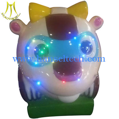 Hansel coin operated children indoor games kiddie ride on calf  for sale المزود