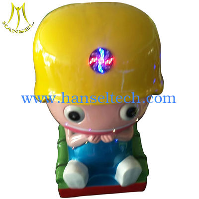 Hansel coin operated children indoor games machine green pig kiddie ride المزود