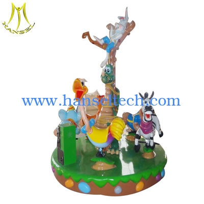 Hansel  Park equipment carsousel horses coin operated kiddie rides carousel المزود