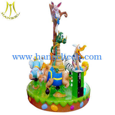 Hansel  Park equipment carsousel horses coin operated kiddie rides carousel المزود