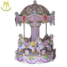 Hansel small kids carousel rides merry go round horse for sale المزود