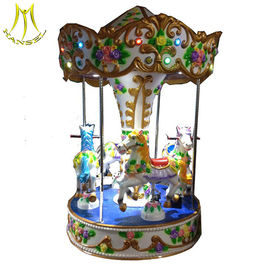 Hansel small kids carousel rides merry go round horse for sale المزود