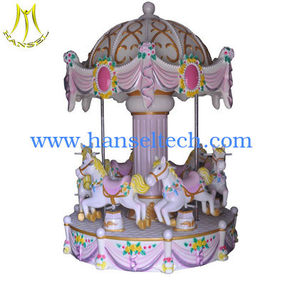 Hansel  shopping mall 3 seats coin operated mini carousel for sale المزود