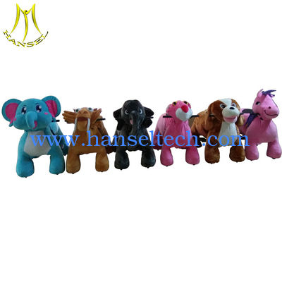 Hansel motorized plush animals electric riding toys electronic riding horse toy المزود