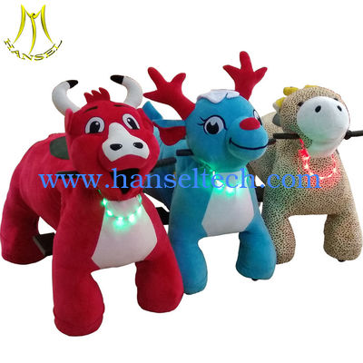 Hansel motorized plush animals electric riding toys electronic riding horse toy المزود