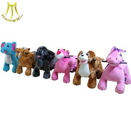 Hansel happy rides on animal plush kids ride on electric animal scooter for sale المزود