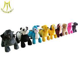Hansel happy rides on animal plush kids ride on electric animal scooter for sale المزود