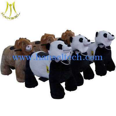 Hansel party park ride animal model electric coin operated pony riding toy المزود