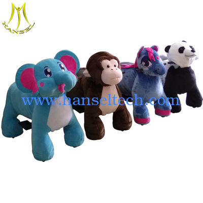 Hansel party park ride animal model electric coin operated pony riding toy المزود