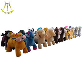 Hansel high quality family walking plush animal toy ride on elephant المزود