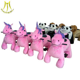 Hansel luna park equipment animal electronic toy carnival ride on plush animal المزود