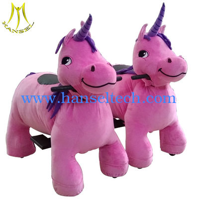 Hansel High quality plush animal design electric kids entertainment equipment المزود