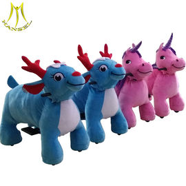 Hansel happy enjoy walking animal toys plush motorized animals in shopping mall المزود