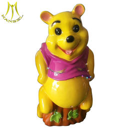 Hansel   coin operated battery moto machine fiberglass bear ride المزود