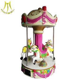 Hansel 2018 new kiddie ride for kids carousel horses sale in park المزود
